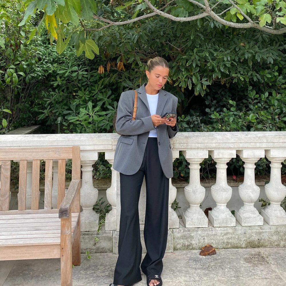 Djerf Avenue Forever Blazer Grey - size Small